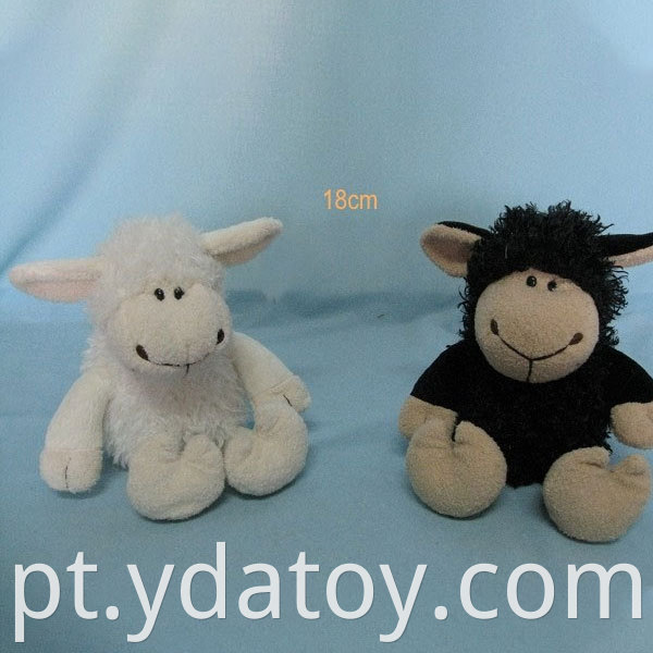 White plush sheep toys